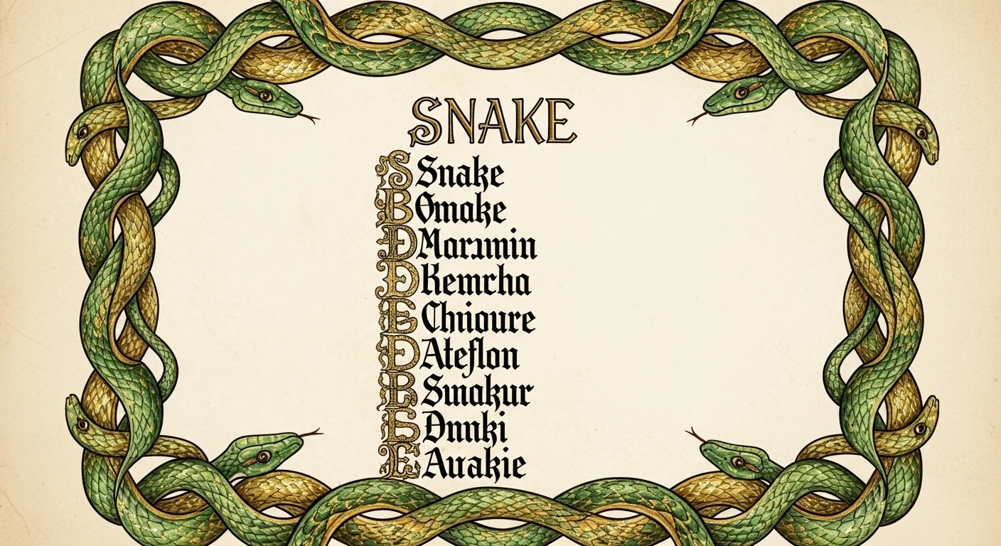Boy Names That Mean Snake