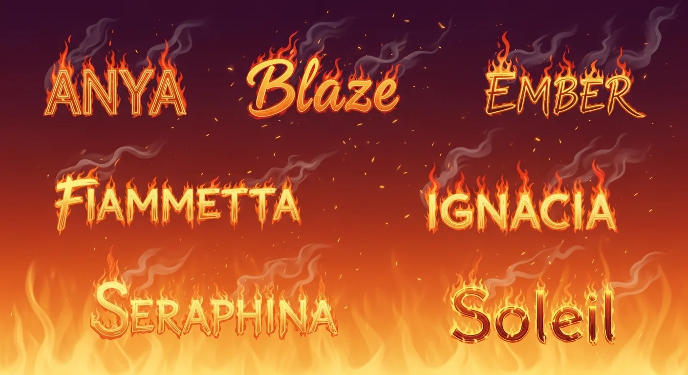 Girl Names That Directly Mean Fire