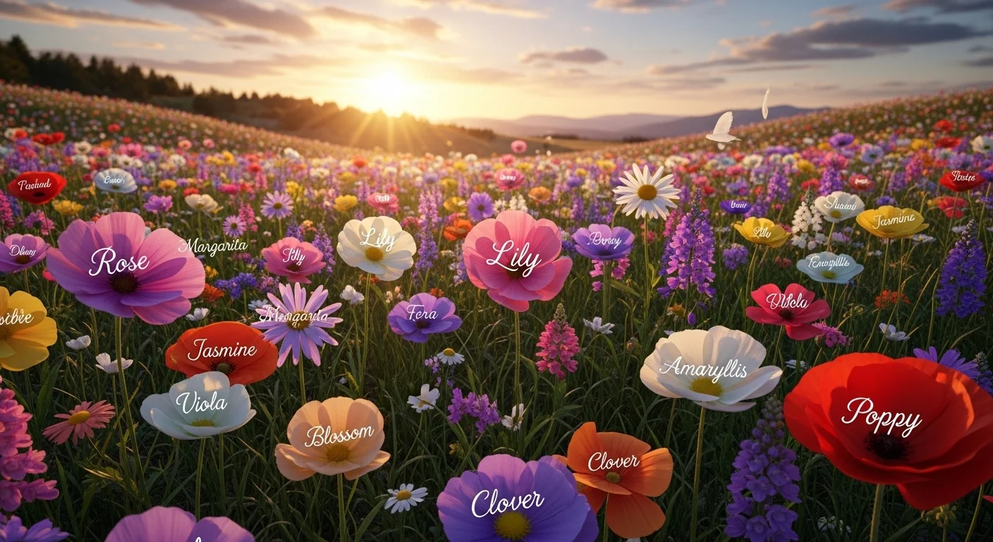 Girl Names That Mean Flower