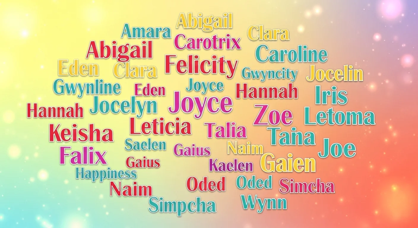 Girl Names That Mean Joy