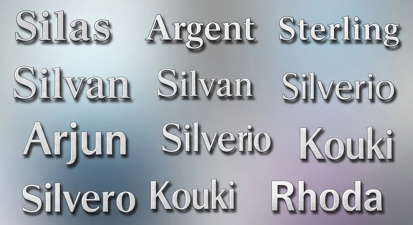 Girl Names That Mean Silver