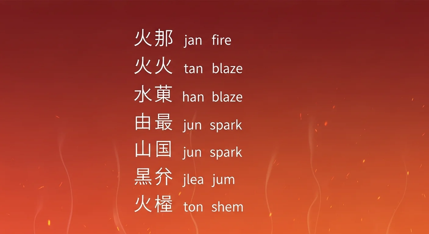 Japanese Girl Names That Mean Fire