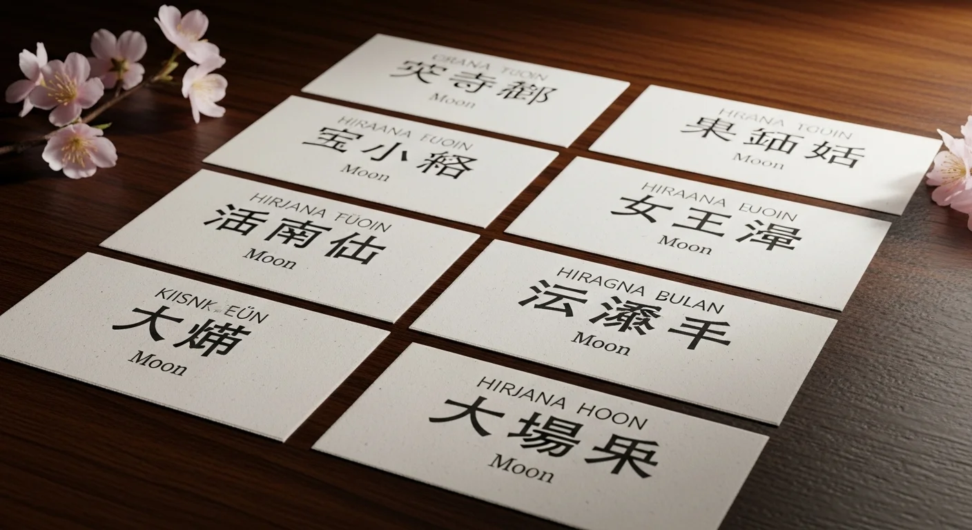 Japanese Girl Names That Mean Moon