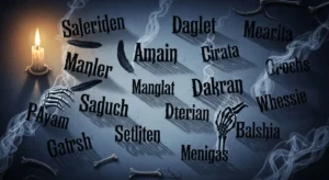 names that mean darkness or death