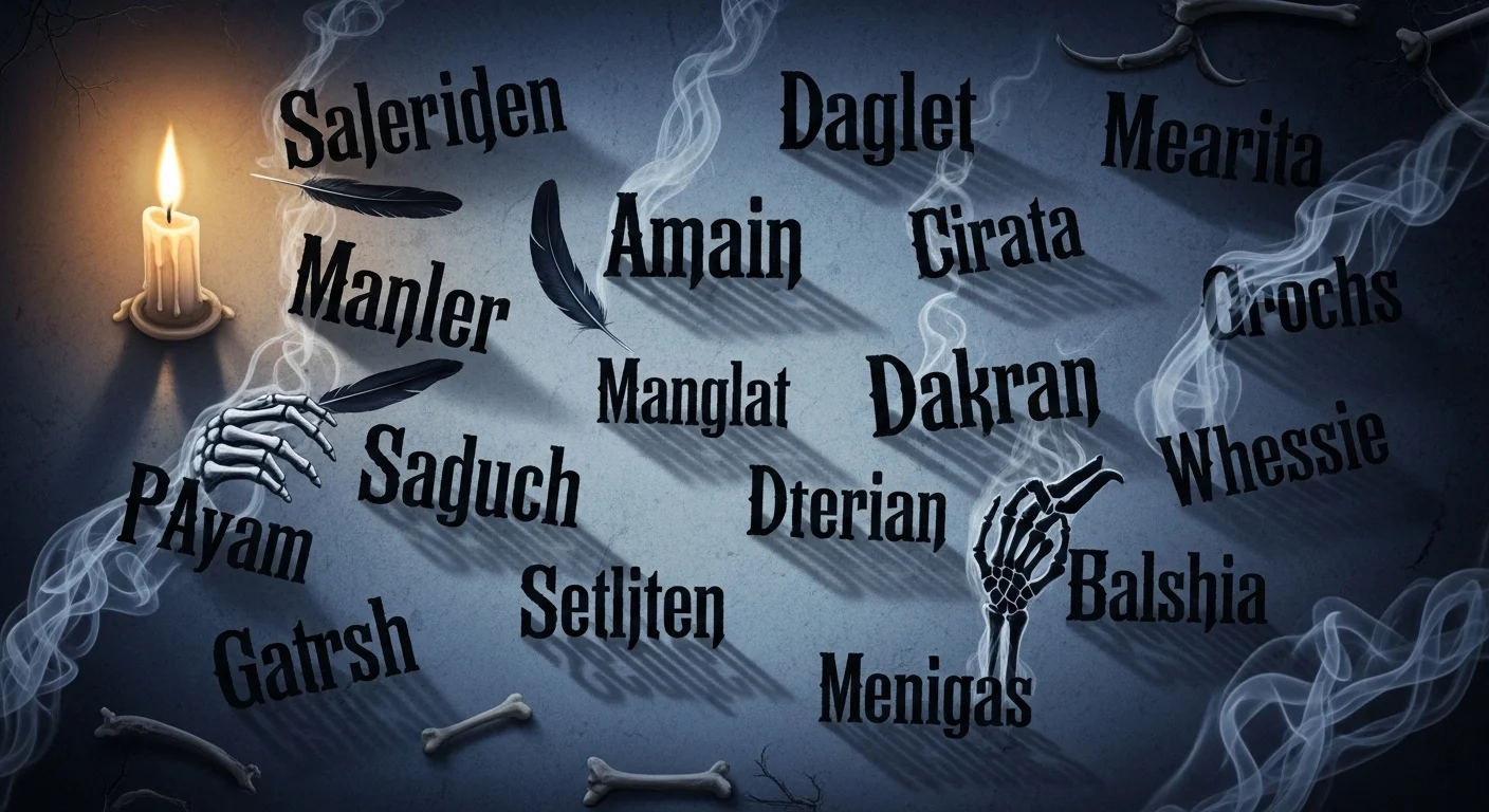 names that mean darkness or death