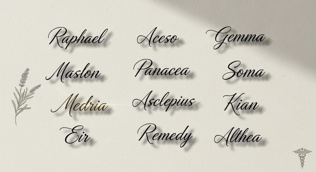names that mean healer
