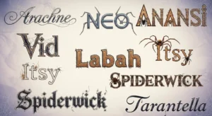 names that mean spider