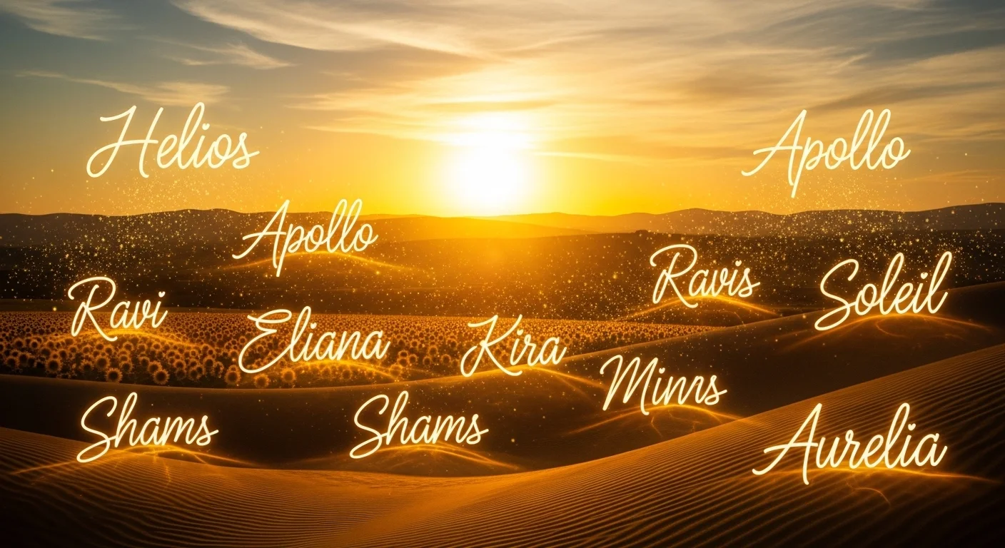 names that mean sunshine