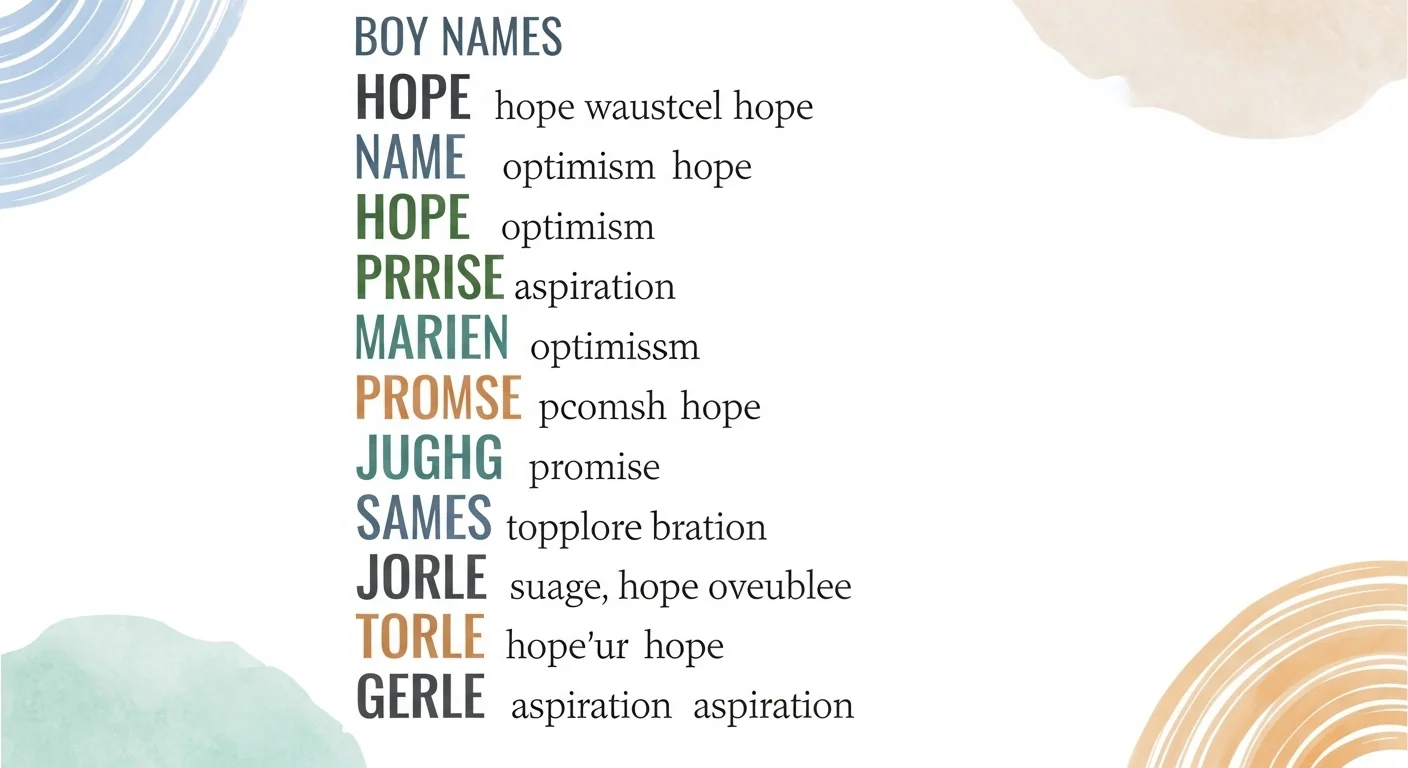 boy names that mean hope