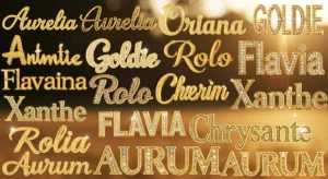 names that mean golden