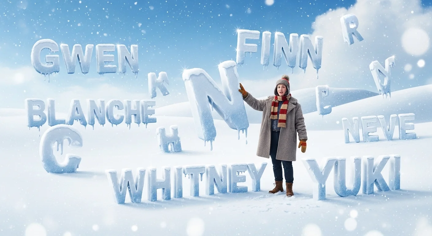 names that mean white or snow