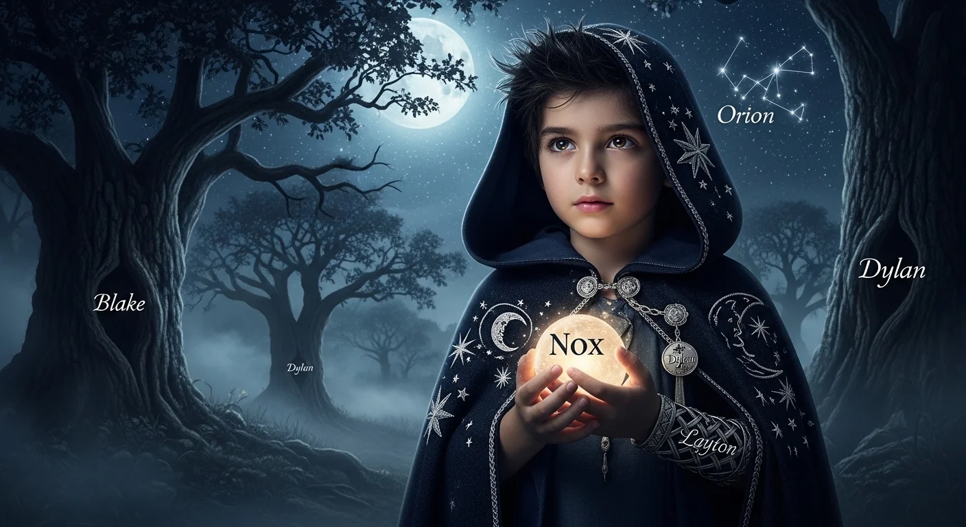 Boy names that mean night or darkness