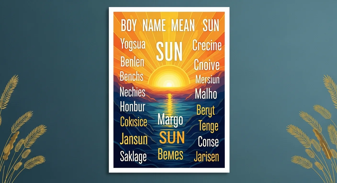 Boy names that mean sun in Japanese