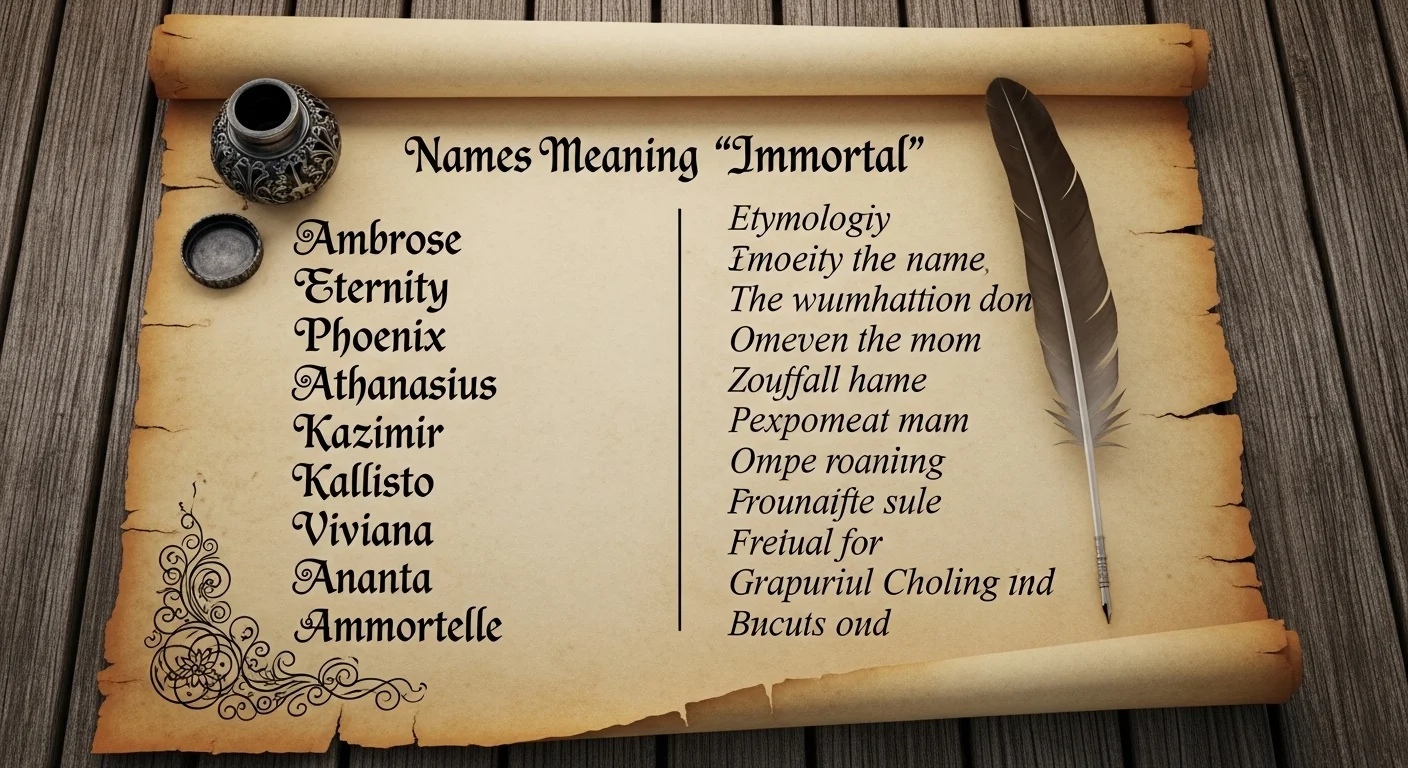 Girl Names that Mean Immortal
