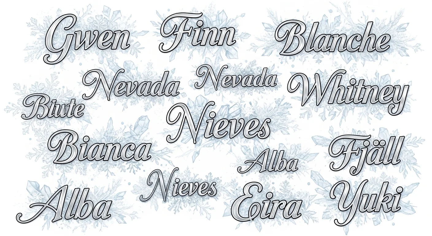 Girls Names That Mean White or Snow