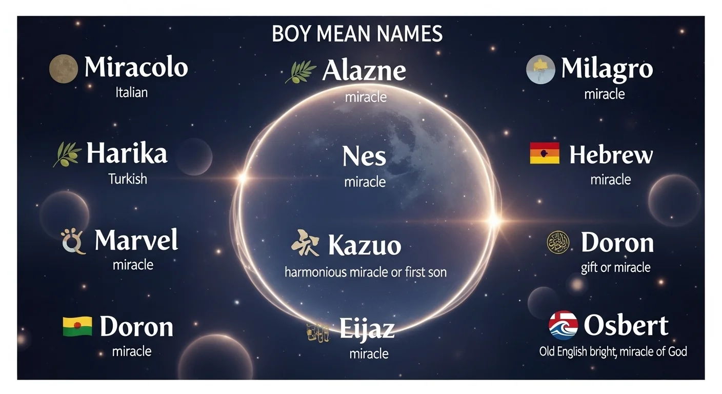 Japanese Boy Names That Mean Miracle 