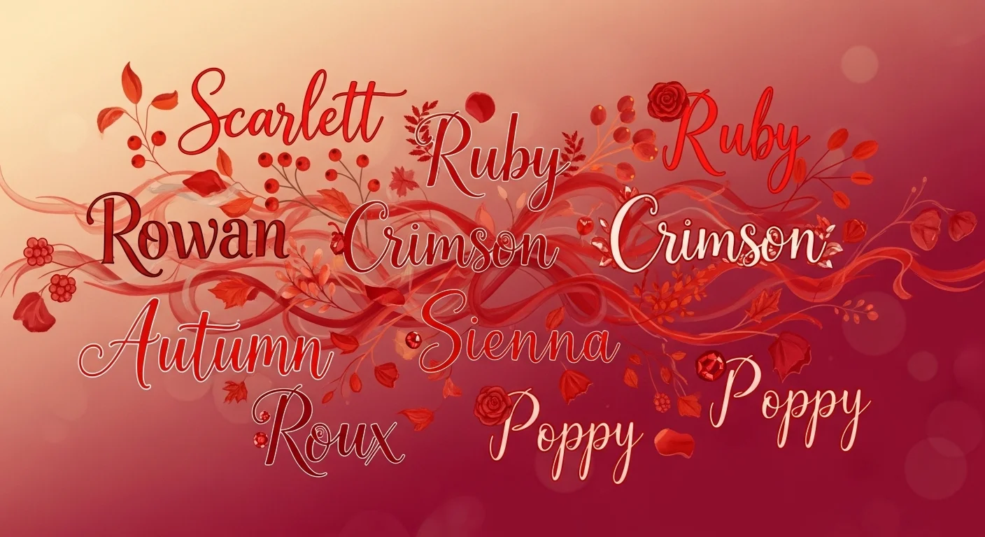 Modern Girl Names That Mean Red
