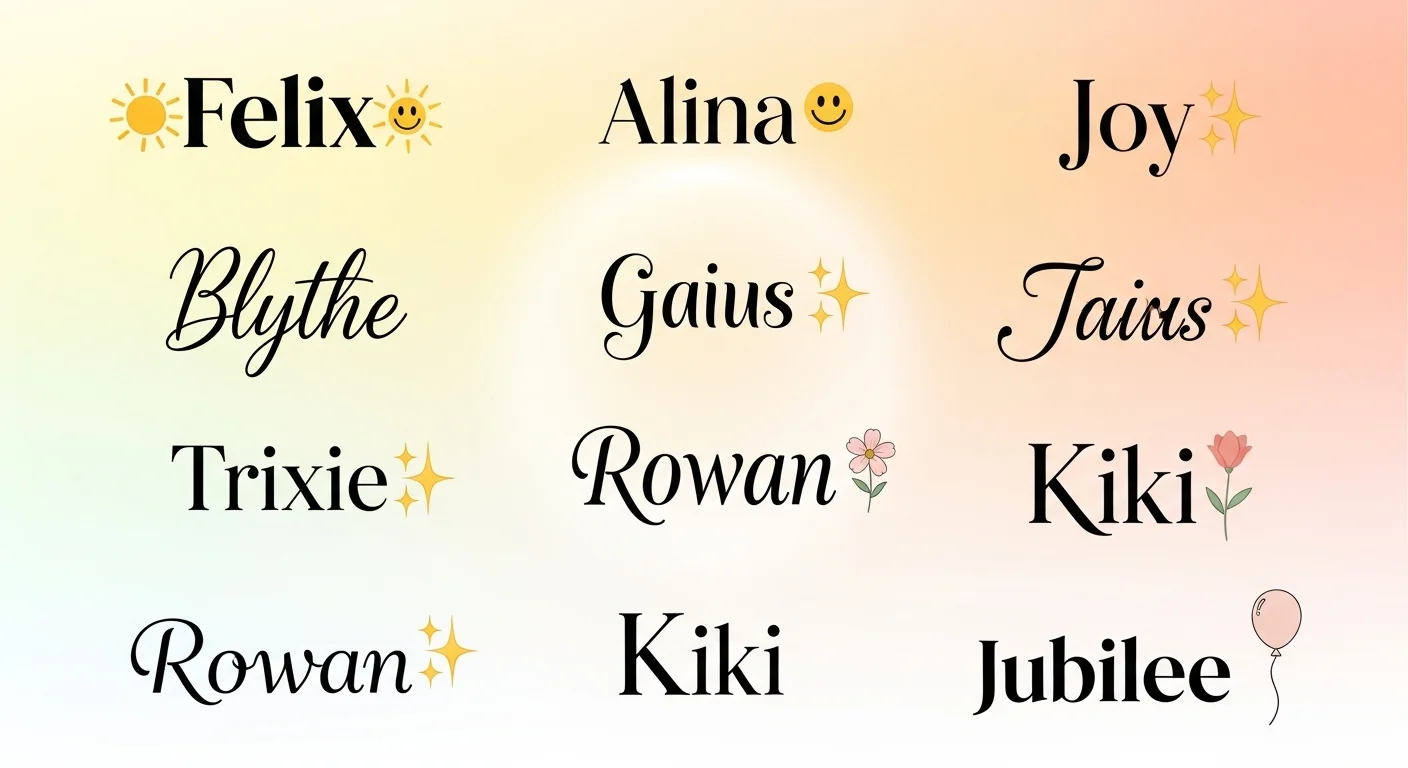 Modern Names That Mean Happy