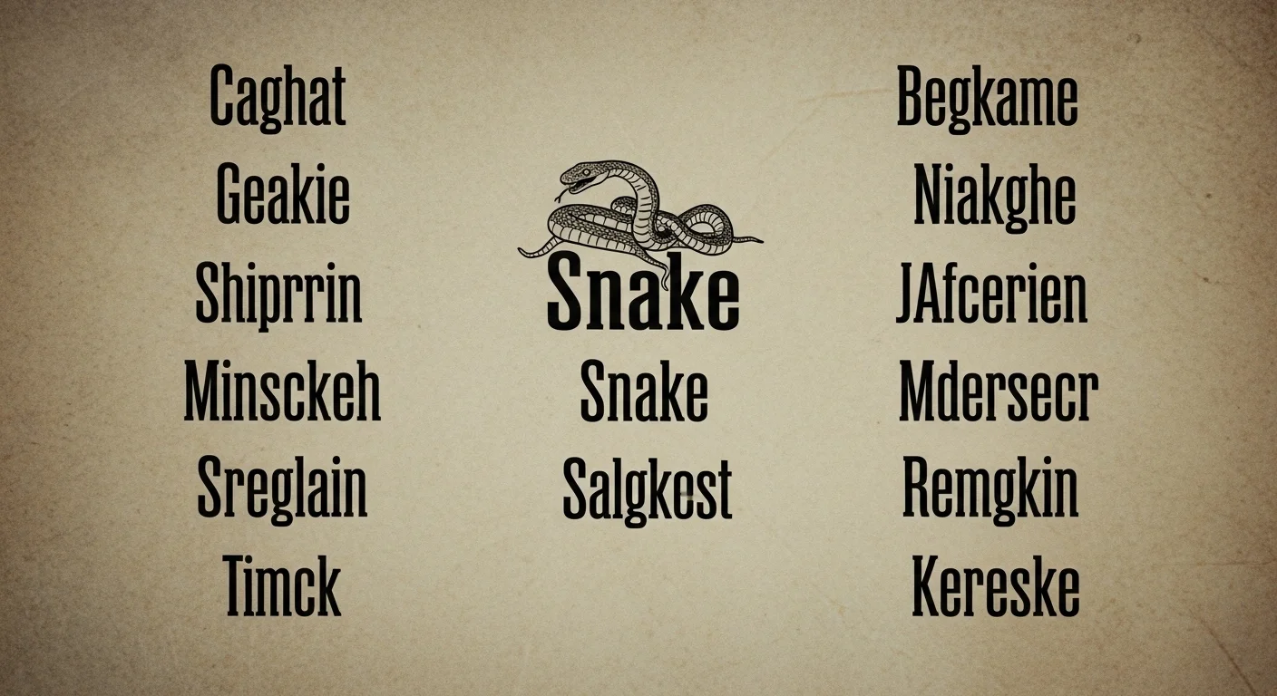 Mythological & Dragon-Serpent Names