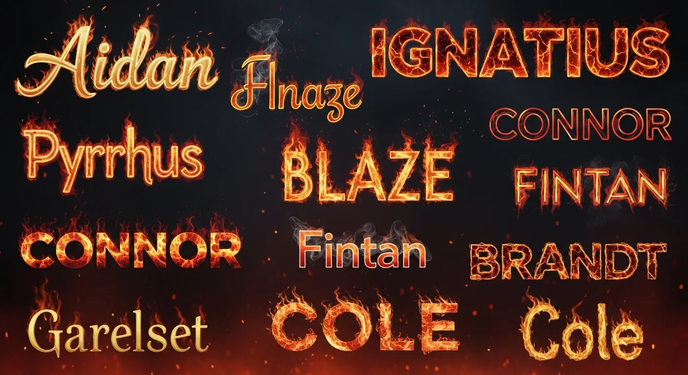 Mythological & Powerful Fire Names