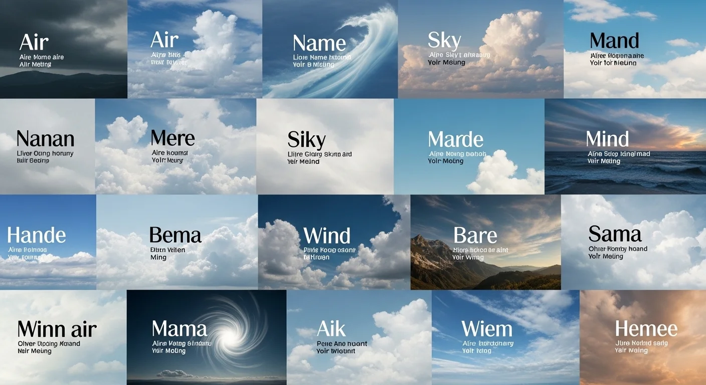 Names that mean air or wind