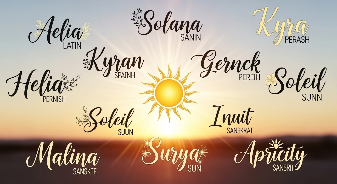 Nature-Inspired Girl Names That Mean Sun
