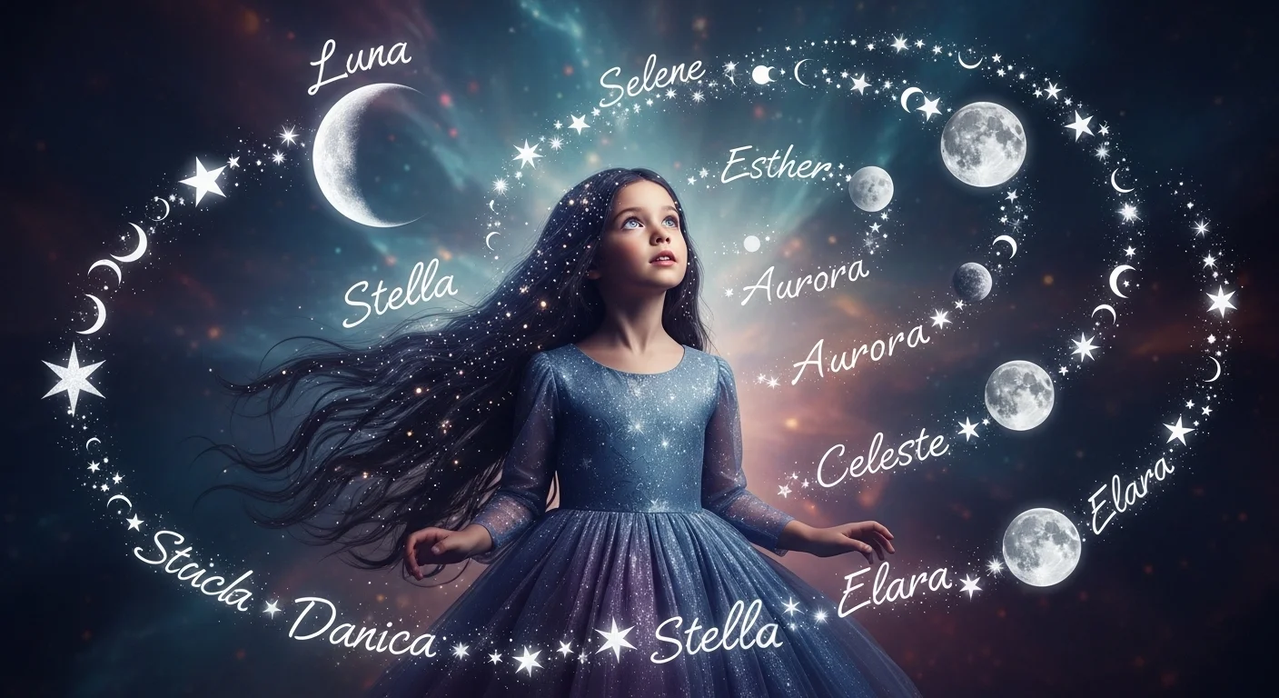 Unique girl names that mean moon or stars