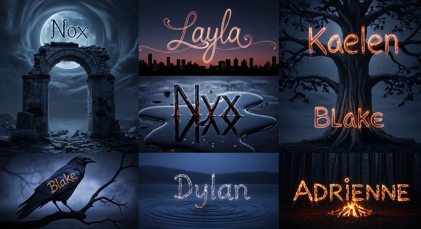 names that mean night or darkness