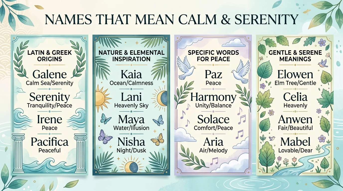 Boy names that mean calm