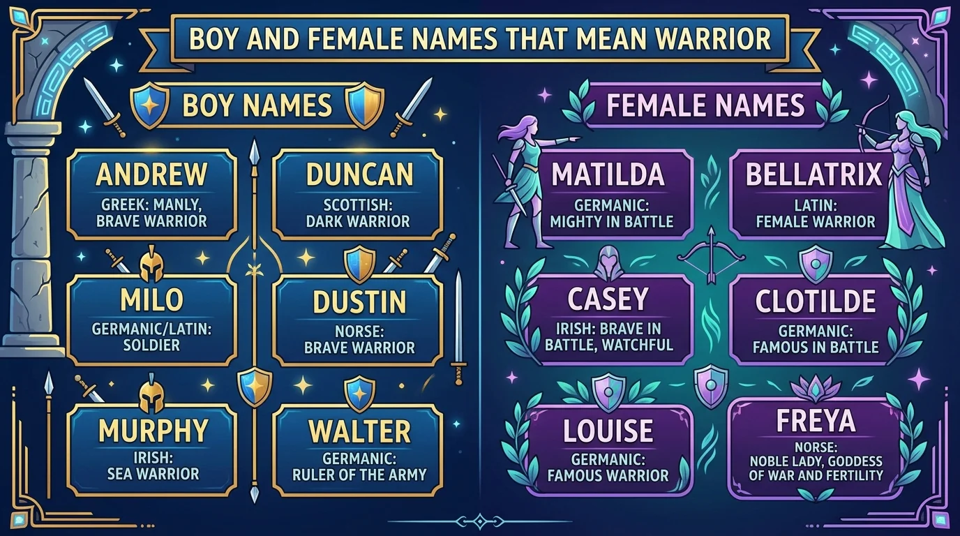 Classic Female Warrior Names
