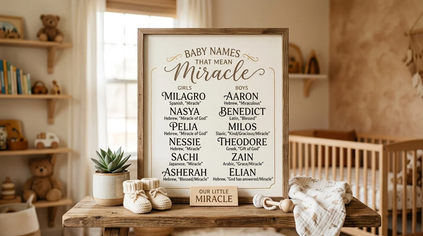 Girl names meaning miracle or survivor
