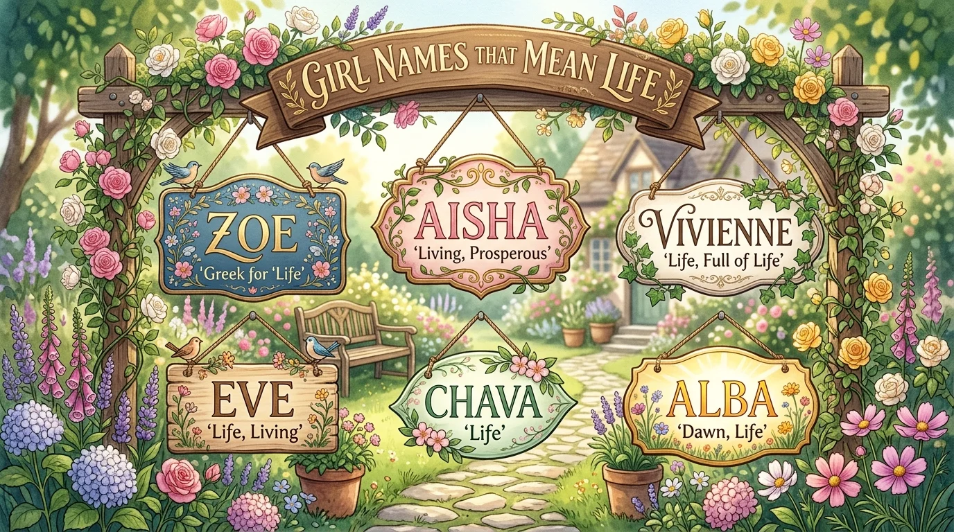 Girl names that mean life and death