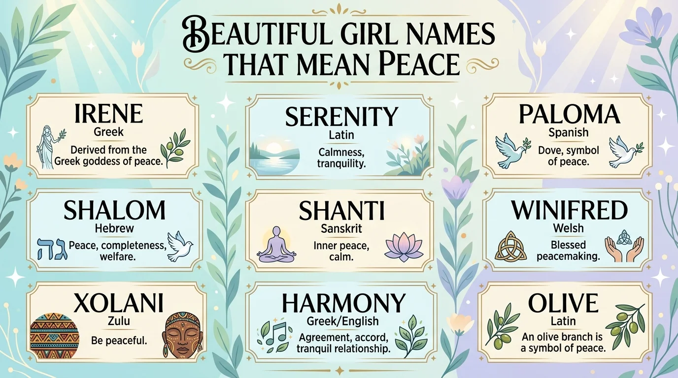Girl names that mean peace and strength