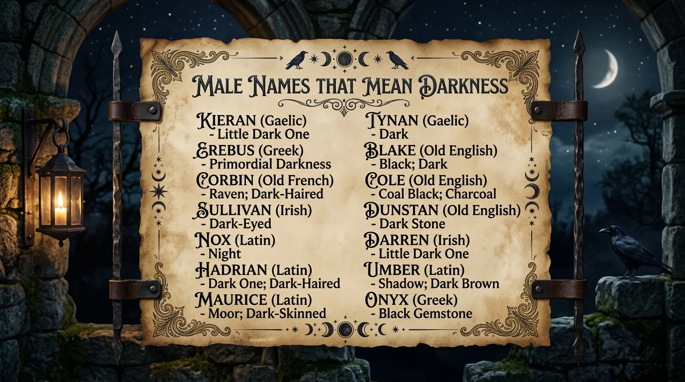 Gothic & Mysterious Male Names