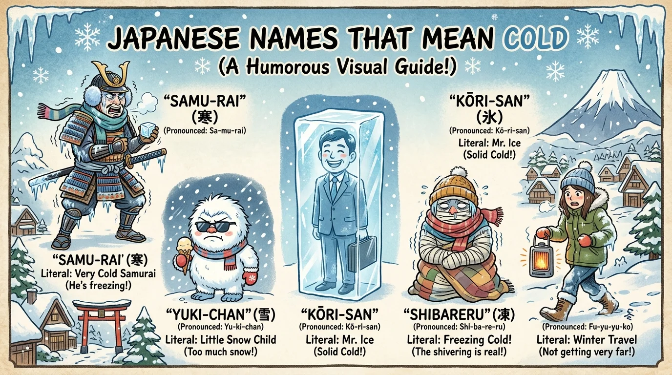Names that mean cold Japanese