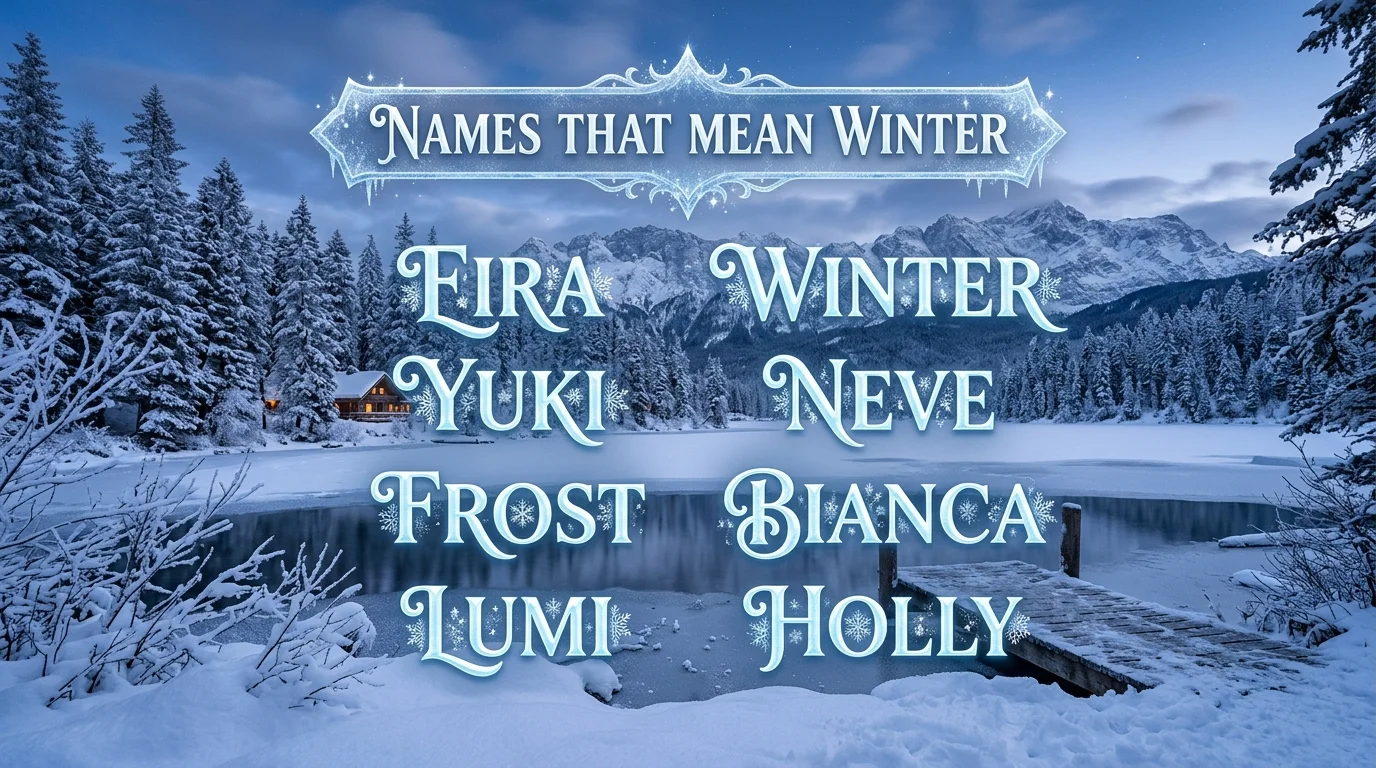 Names that mean winter Japanese