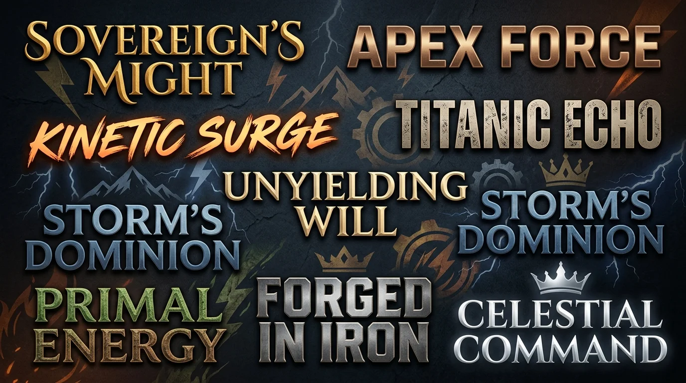 Team Names That Mean Powerful