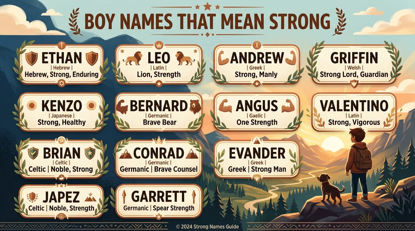 Unique Boy Names That Mean Strong
