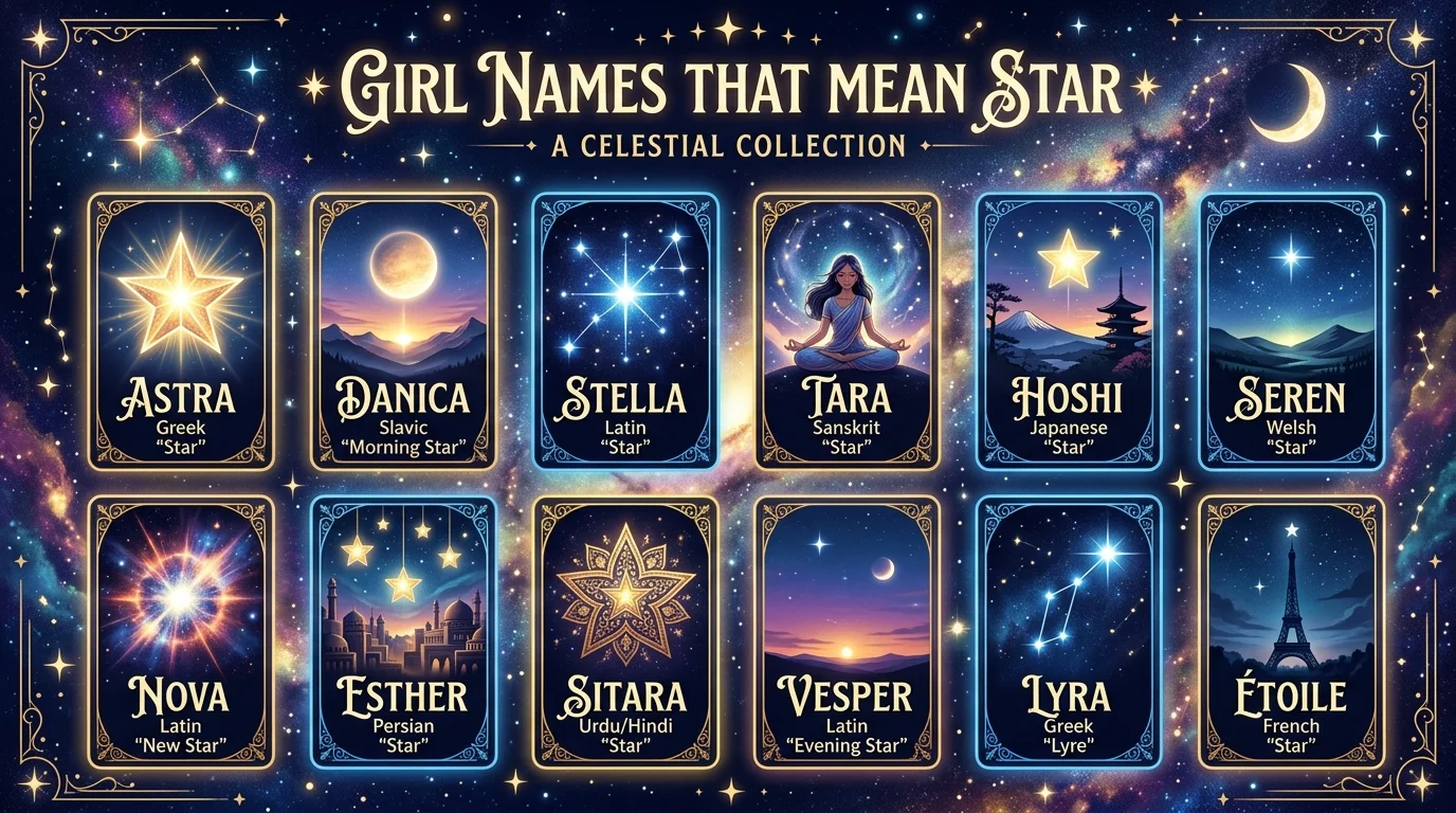 Unique girl names that mean star